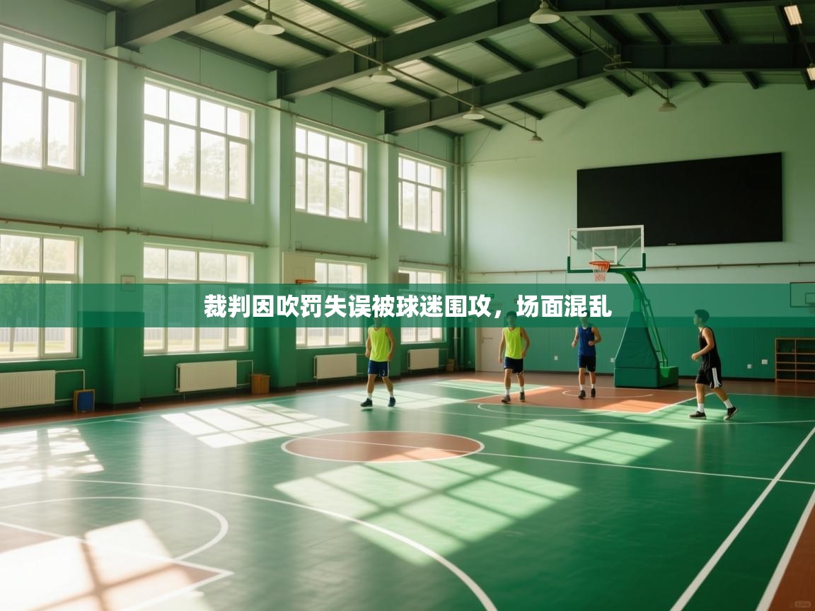 裁判因吹罚失误被球迷围攻，场面混乱  第1张