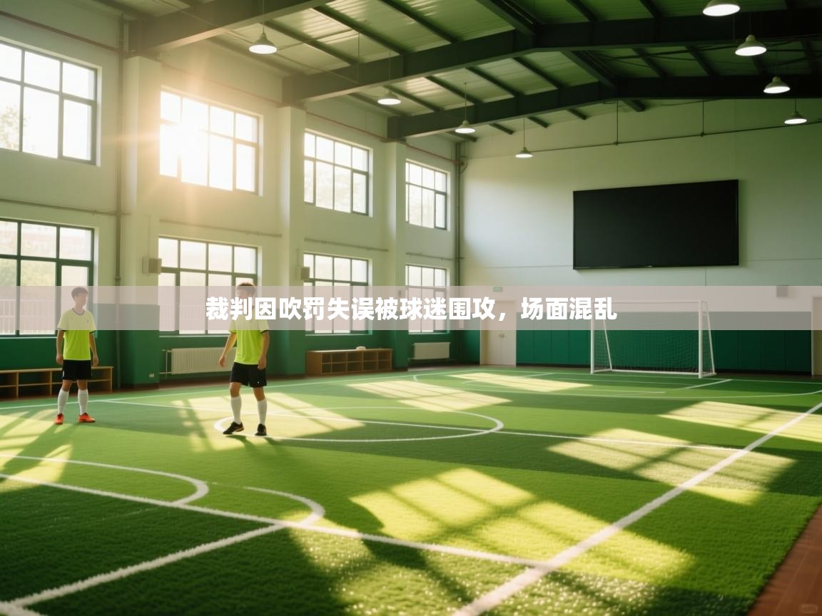 裁判因吹罚失误被球迷围攻，场面混乱  第2张