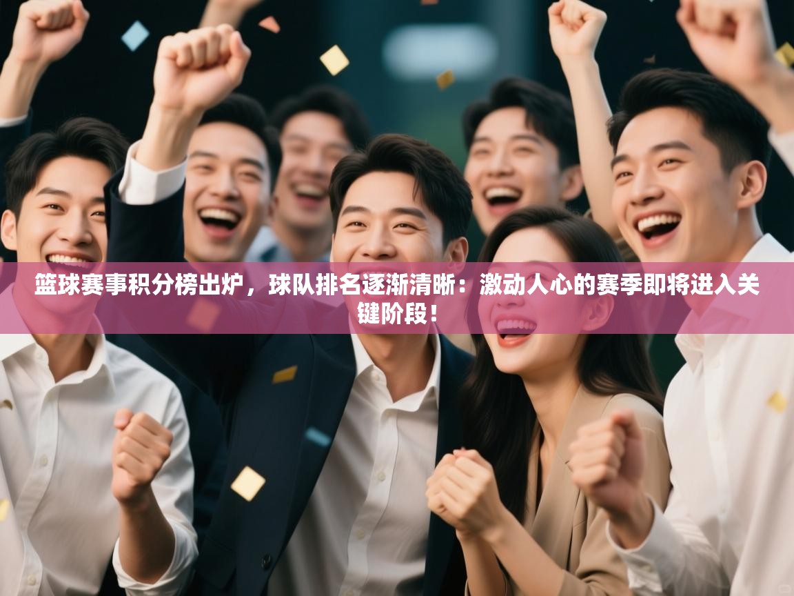 篮球赛事积分榜出炉，球队排名逐渐清晰：激动人心的赛季即将进入关键阶段！